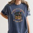 In A World Full Of Bookworms Be A Book Dragon Book Lover Women's Comfort Colors T-Shirt Moss