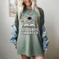 100 Days Smarter Astronaut Book 100th Day Girls Kids Women Women's Comfort Colors T-Shirt Berry