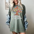 100th Day Of School Books Tree Reading Women's Comfort Colors T-Shirt Berry