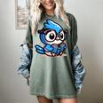 Adorable Book Lover Blue Jay With Reading Glasses Cute Women's Comfort Colors T-Shirt Berry