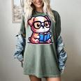 Adorable Book Lover Bulldog With Reading Glasses Cute Raglan Baseball Tee Women's Comfort Colors T-Shirt Berry Adorable Book Lover Bulldog With Reading Glasses Cute Raglan Baseball Tee Women's Comfort Colors T-Shirt Berry