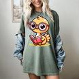 Adorable Book Lover Ostrich With Reading Glasses Cute Women's Comfort Colors T-Shirt Berry