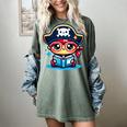 Adorable Book Lover Pirate With Reading Glasses Cute Women's Comfort Colors T-Shirt Berry