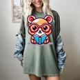 Adorable Book Lover Quokka With Reading Glasses Cute Women's Comfort Colors T-Shirt Berry