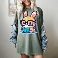 Adorable Book Lover Rabbit With Reading Glasses Cute Premium Women's Comfort Colors T-Shirt Berry