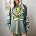 Adorable Turtle Reading Books Women's Comfort Colors T-Shirt Berry