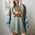Alligator Snapping Turtle Reading A Book Women's Comfort Colors T-Shirt Berry