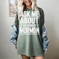 Ask Me About The Book Of Mormon Women's Comfort Colors T-Shirt Berry Ask Me About The Book Of Mormon Women's Comfort Colors T-Shirt Berry
