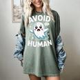 Avoid Humans Cute Kawaii Pastel Ghost Introvert Saying Women's Comfort Colors T-Shirt Berry Avoid Humans Cute Kawaii Pastel Ghost Introvert Saying Women's Comfort Colors T-Shirt Berry