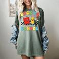 Back To School Checkered Book Pencil Groovy Teacher Student Women's Comfort Colors T-Shirt Berry Back To School Checkered Book Pencil Groovy Teacher Student Women's Comfort Colors T-Shirt Berry