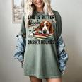 Basset Hound Dog Breed Life Is Better With Books And a For Men Women Girls Kids Women's Comfort Colors T-Shirt Berry
