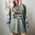 Bearded Dragon Reading Books Matching Bookworm Librarian Women's Comfort Colors T-Shirt Berry