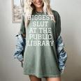Biggest Slut At The Public Library Sarcastic Book Pun Women's Comfort Colors T-Shirt Berry