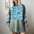 Blue Comic Book Blue Graphic Women's Comfort Colors T-Shirt Berry