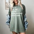 This Is My Book Character Costume Halloween Kid Adult Women's Comfort Colors T-Shirt Berry This Is My Book Character Costume Halloween Kid Adult Women's Comfort Colors T-Shirt Berry