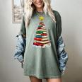 Book Christmas Tree Book Lover Teacher Librarian Women's Comfort Colors T-Shirt Berry Book Christmas Tree Book Lover Teacher Librarian Women's Comfort Colors T-Shirt Berry
