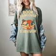 Book Hangover Survivor Reading Humor Librarian Bibliophiles Women's Comfort Colors T-Shirt Berry