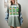 Book Leprechaun St Patrick's Day Library Librarian Reading Women's Comfort Colors T-Shirt Berry Book Leprechaun St Patrick's Day Library Librarian Reading Women's Comfort Colors T-Shirt Berry