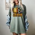 Book Love Scene The Book Was Better Bookworm Vibes Women's Comfort Colors T-Shirt Berry