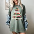 Book Merry Little Christmas Tree Holiday Women's Comfort Colors T-Shirt Berry
