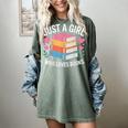 Book Nerd Just A Girl Who Loves Books Literary Enthusiast Women's Comfort Colors T-Shirt Berry Book Nerd Just A Girl Who Loves Books Literary Enthusiast Women's Comfort Colors T-Shirt Berry