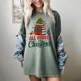 All Booked For Christmas Librarian Reader Xmas Pajama Women's Comfort Colors T-Shirt Berry