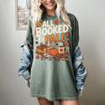 All Booked For Fall Pumpkin Books Thanksgiving Autumn Leaves Women's Comfort Colors T-Shirt Berry All Booked For Fall Pumpkin Books Thanksgiving Autumn Leaves Women's Comfort Colors T-Shirt Berry
