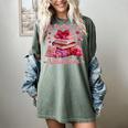 All Booked Valentine's Girly Teacher Coquette Love Women's Comfort Colors T-Shirt Berry