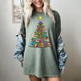Bookmas Christmas Book Tree Book Lover English Teacher Women's Comfort Colors T-Shirt Berry