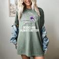 Books Are Always Better Positive Quotes Bookworm Positivity Premium Tri-Blend Women's Comfort Colors T-Shirt Berry