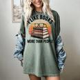 I Like Books More Than People Glasses Women's Comfort Colors T-Shirt Berry I Like Books More Than People Glasses Women's Comfort Colors T-Shirt Berry