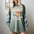 I Like My Books With a Side Of Panic Thriller Women's Comfort Colors T-Shirt Berry