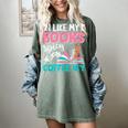 I Like My Books Spicy Coffee ICY Women's Comfort Colors T-Shirt Berry