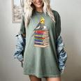 Bookworm Cockatiel Bird Reading Books Drinking Coffee Lover Women's Comfort Colors T-Shirt Berry