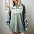 This Is My Bookworm Costume Halloween Easy Book Reading Women's Comfort Colors T-Shirt Berry