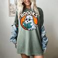 BOOOKS Cute Ghost Reading Books Halloween Women's Comfort Colors T-Shirt Berry BOOOKS Cute Ghost Reading Books Halloween Women's Comfort Colors T-Shirt Berry
