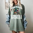 Born To Read Forced To Socialize Dragon Books Reading Women's Comfort Colors T-Shirt Berry