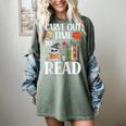 Carve Out Time To Read Halloween Ghost Books Raglan Baseball Tee Women's Comfort Colors T-Shirt Berry