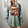 Chicken Reading a Book Farm Animal Chick Women's Comfort Colors T-Shirt Berry Chicken Reading a Book Farm Animal Chick Women's Comfort Colors T-Shirt Berry