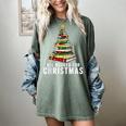 Christmas Book Tree All Booked For Xmas Women's Comfort Colors T-Shirt Berry