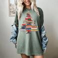 Christmas Tree Book Bookworm Women's Comfort Colors T-Shirt Berry Christmas Tree Book Bookworm Women's Comfort Colors T-Shirt Berry