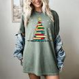 Christmas Tree Of Books Holiday Women's Comfort Colors T-Shirt Berry Christmas Tree Of Books Holiday Women's Comfort Colors T-Shirt Berry
