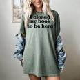 I Closed My Book To Be Here Bookish Fashion Literature Lover Women's Comfort Colors T-Shirt Berry