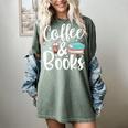 Coffee And Books Women's Comfort Colors T-Shirt Berry