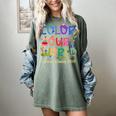 Color Our World Summer Reading 2025 Boho Wildflower Book Women's Comfort Colors T-Shirt Berry