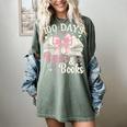 Coquette 100 Days Of Bows Books Reading 100th Day Of School Women's Comfort Colors T-Shirt Berry