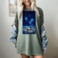 Cosmic Botanical Book Lover Reading Women's Comfort Colors T-Shirt Berry