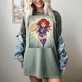 The Crimson Crescent 90s Retro Comic Book Superheroine Art Women's Comfort Colors T-Shirt Berry The Crimson Crescent 90s Retro Comic Book Superheroine Art Women's Comfort Colors T-Shirt Berry