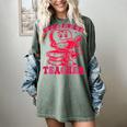 Cupid's Favorite Teacher Valentines Day Heart Book Lover Women's Comfort Colors T-Shirt Berry
