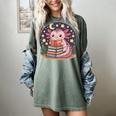Cute Axolotl Reading Books Cozy Night Aesthetic Women's Comfort Colors T-Shirt Berry